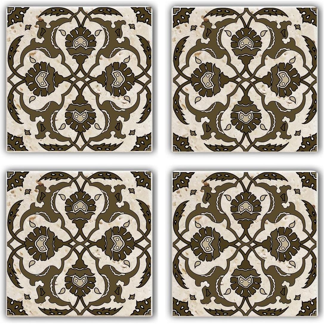 Hermia, Sottobicchiere + Sottopentola, Ty (4 x, Sottobicchiere in vetro)