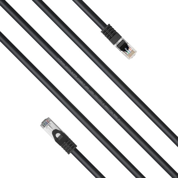 Produktbild Celexon CAT 6A Patchkabel - S/FTP 2,0m, schwarz (S/FTP, CAT6a, 2 m)