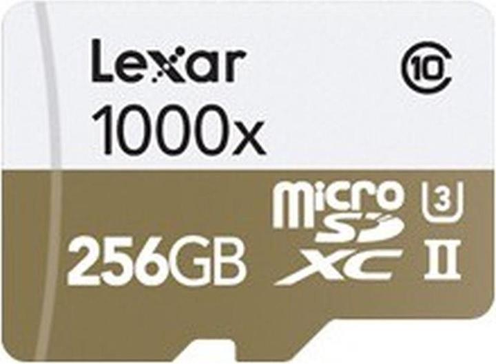 Produktbild Lexar microSDXC Professional UHS-II 1000x 256GB (LSDMI256CBEU1000R) (256 GB, microSDXC, UHS-II)
