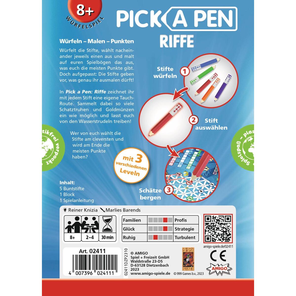 Thumbnail - Amigo Pick a Pen: Riffe Roll + Write 2-4Spieler 8+ (Deutsch)
