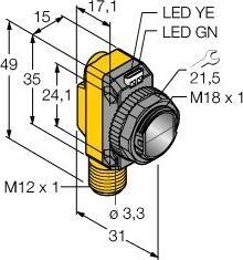 Image du produit Banner Sensor, emitter Sr 20m (20 m)