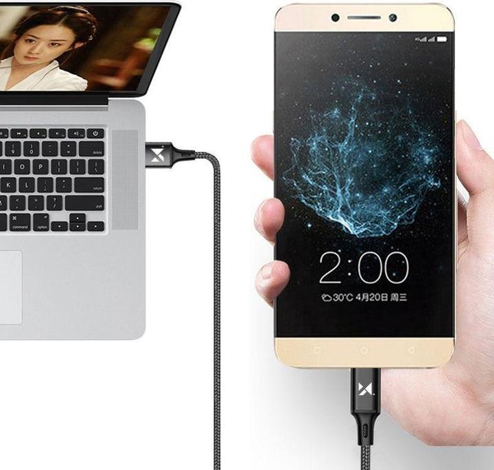 Actual product image Wozinsky cable USB - Lightning 2,4A 1m black (WUC-L1B) (1 m)