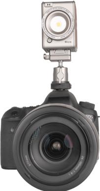 Actual product image Harlowe V-Mount Quick Lock Ballhead Cold Shoe Adapter (Adapter)