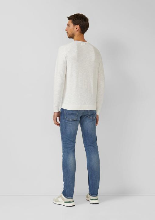 Produktbild s.Oliver Strickpullover Strickpullover mit Flammgarnstruktur (XXL)