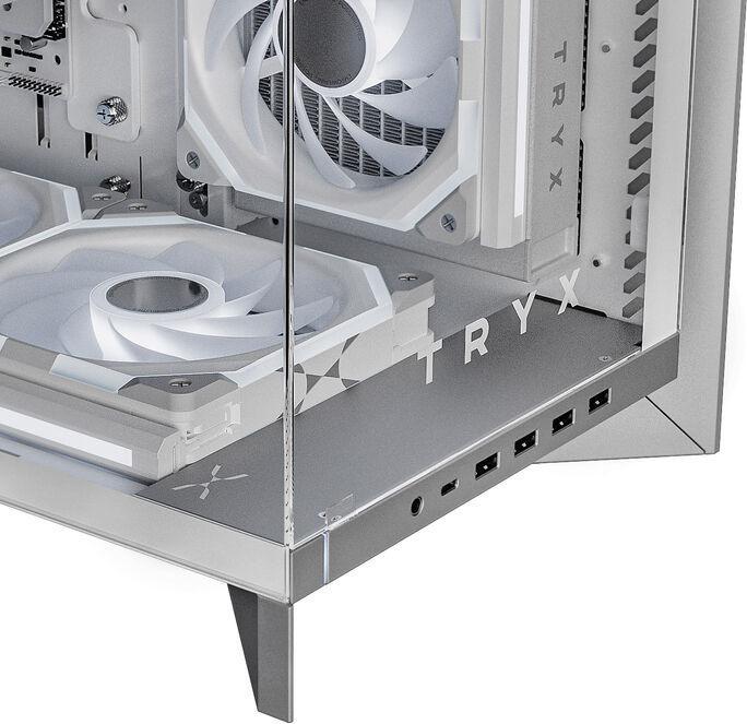 Actual product image TRYX LUCA L70 Midi-Tower, Tempered Glass, ARGB - white