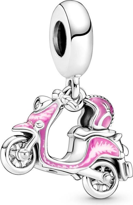 Immagine prodotto Pandora Rosafarbener Motorroller Charm (Argento 925, Smalto)