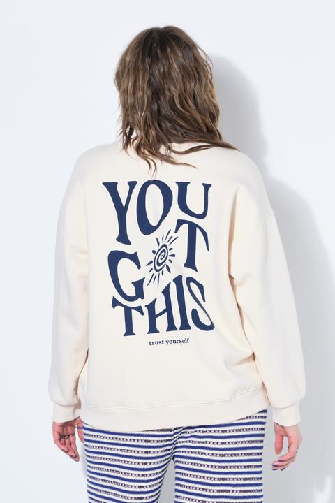Produktbild Studio Untold Sweatshirt, oversized, Stick und Rückenprint (60)