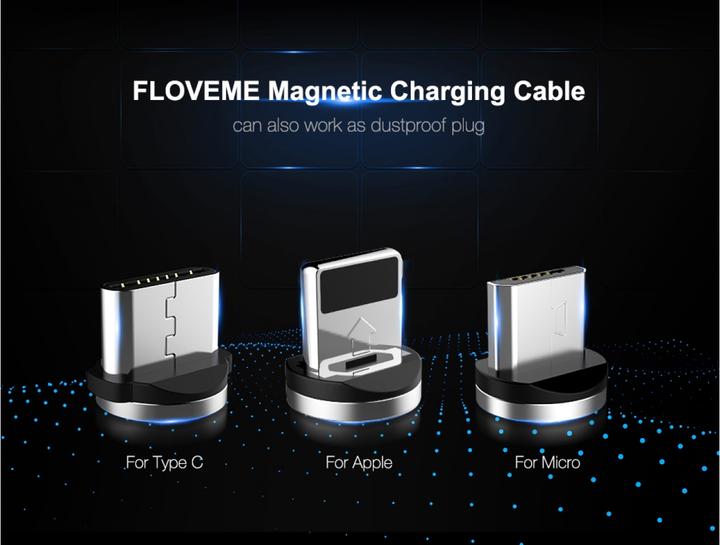Produktbild Floveme Insnap MicroUSB Ladekabel mit magnetischem Stecker (USB 1.0)
