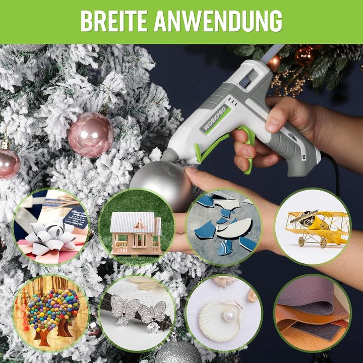 Produktbild Workpro Heissklebepistole inkl. 10 Klebesticks