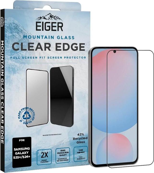 Productafbeelding Eiger Bergglas Heldere rand (1 Pcs., Samsung Galaxy S25+)
