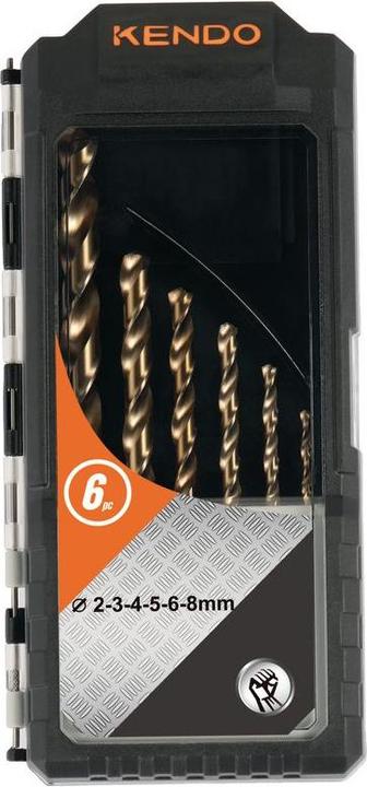 Immagine prodotto Kendo HSS-Co Spiralbohrer-Set Ø 2–8 (8 mm)