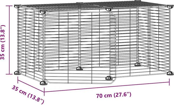 Produktbild vidaXL Haustierkäfig