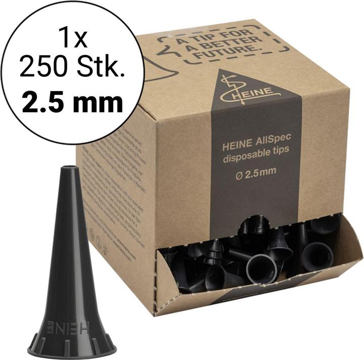 Immagine prodotto Heine AllSpec Einweg-Tips 2.5 mm - 250 Otoskop-Trichter