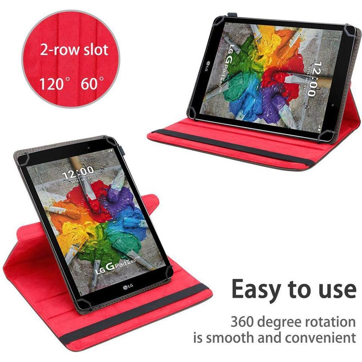 Thumbnail - Cadorabo Tablet Hülle Universal 360 (LG G Pad), Tablet Hülle, Braun