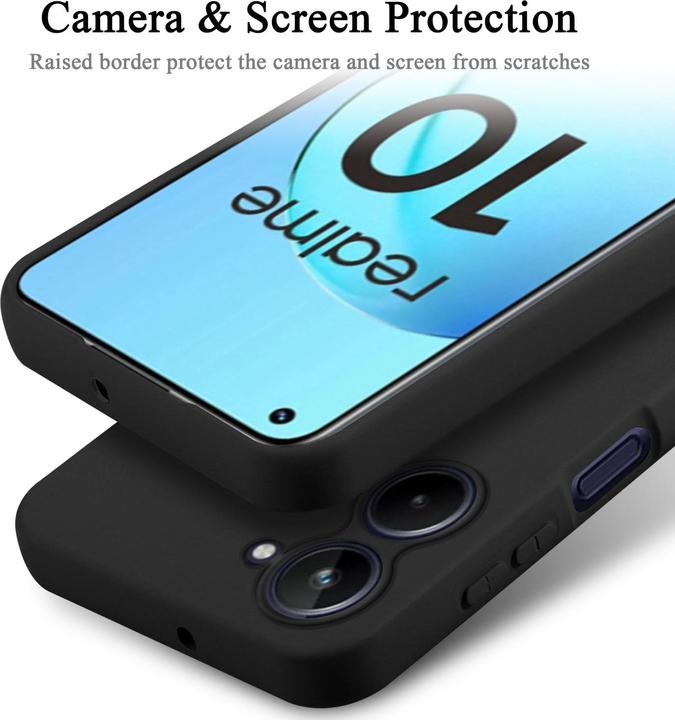 Image du produit Cadorabo Étui pour Realme 10 4G TPU avec protection liquide en silicone (Samsung Galaxy S10)