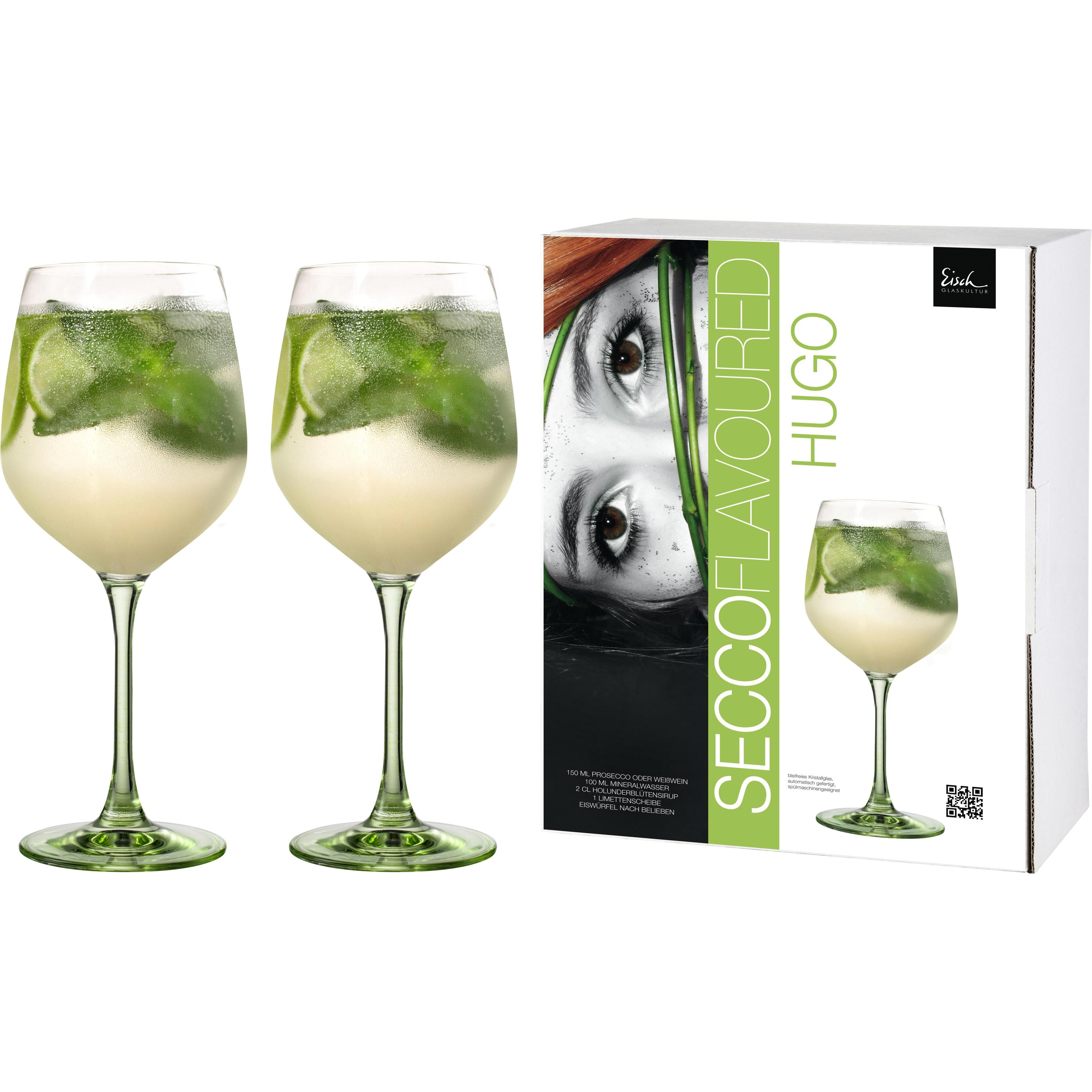 Eisch Secco Flavoured Hugo 2er Set, Cocktailgläser, Transparent