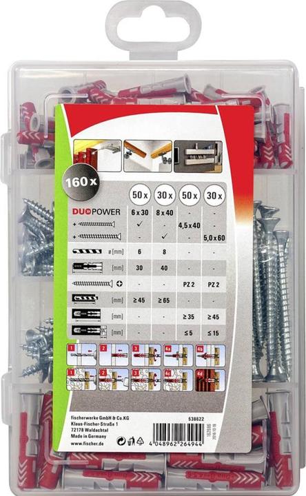 Immagine prodotto Fischer Dübel-Set (80 pz.)
