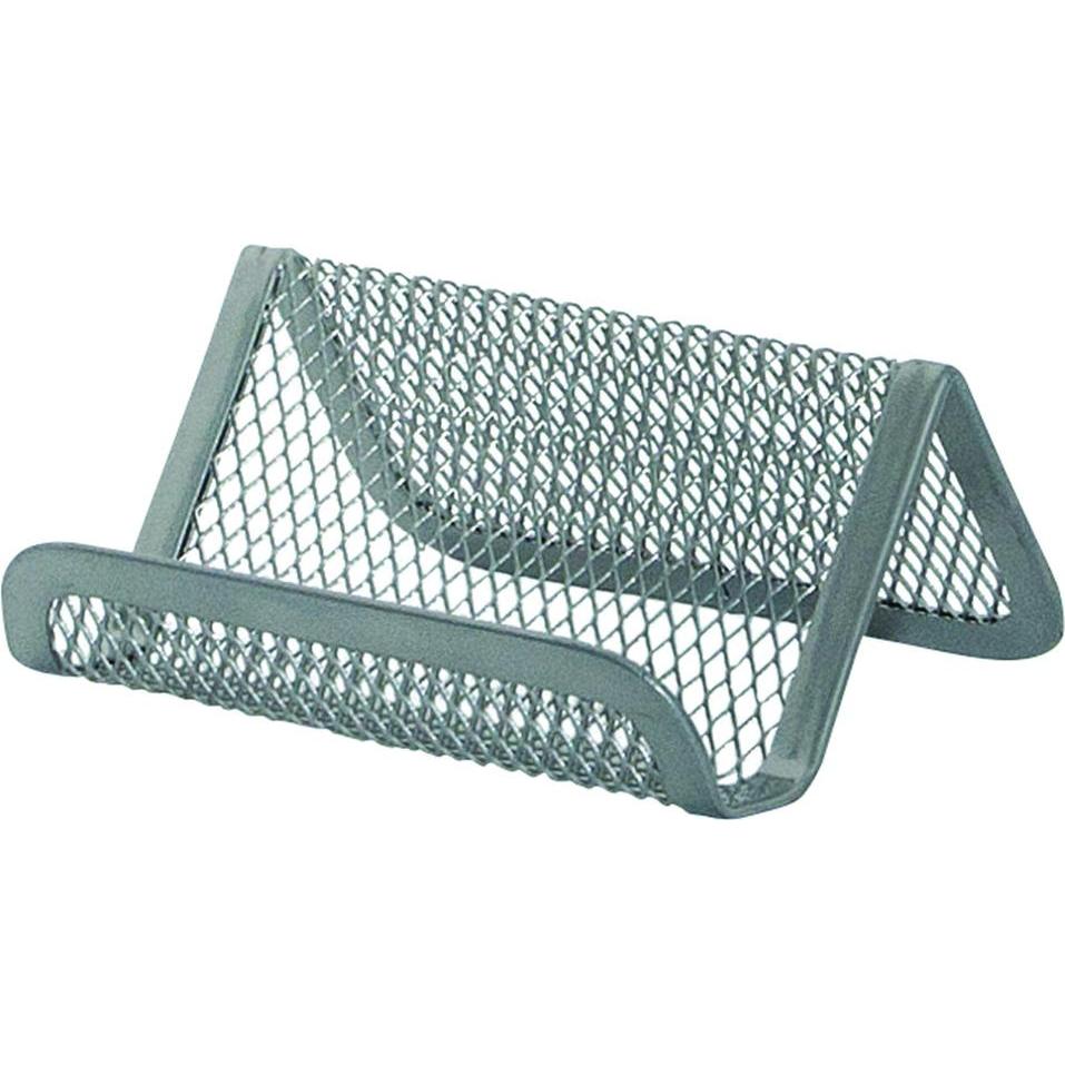 Thumbnail - Q-Connect, Kartenaufbewahrung, Visitenkarten Aufsteller silber