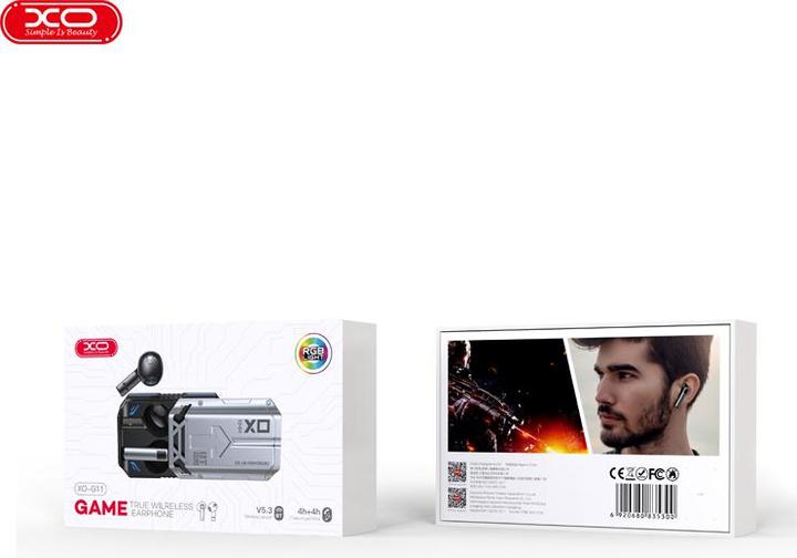 Immagine prodotto xO Auricolari Bluetooth G11 TWS grigio (4 h, Senza fili)