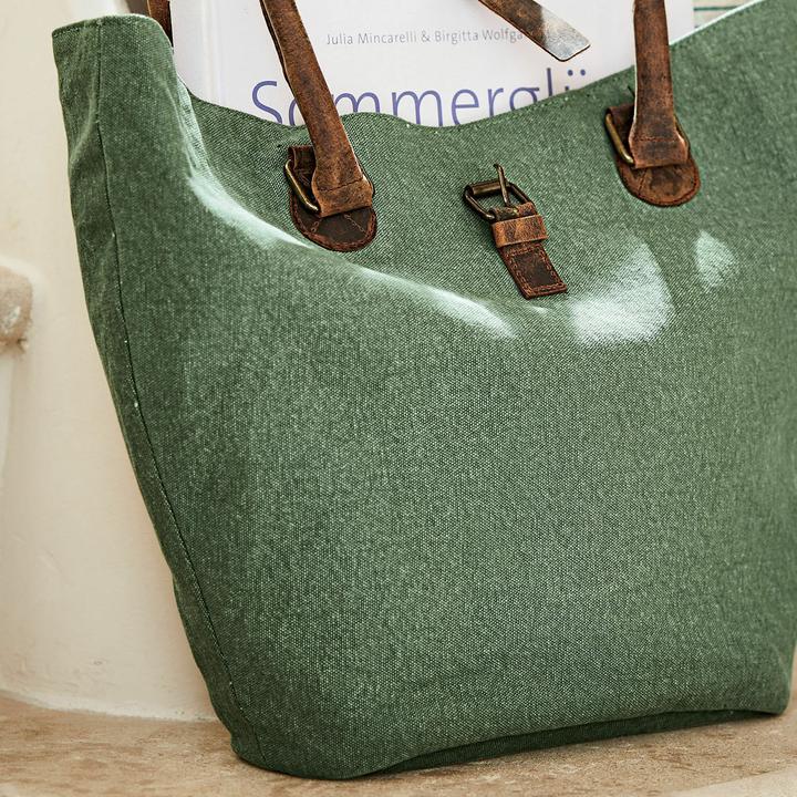 Immagine prodotto Loberon Borsa Ambre verde/marrone