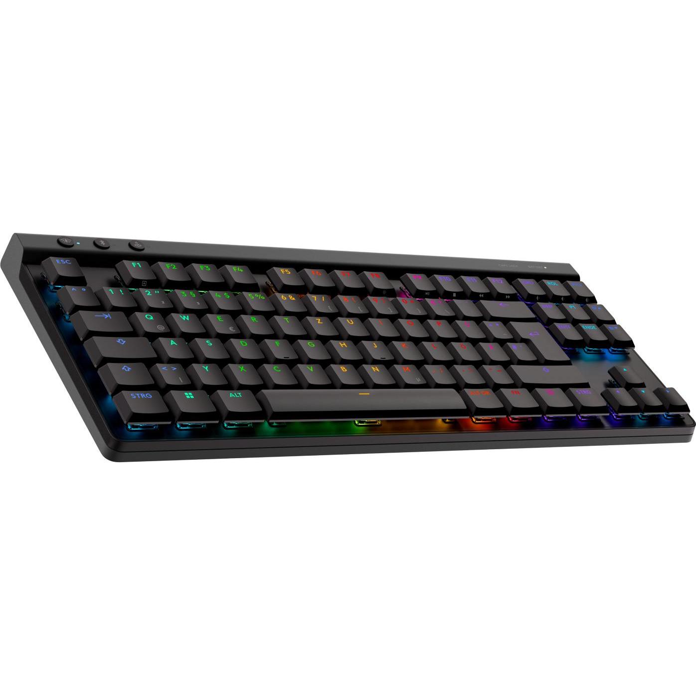 Thumbnail - Logitech G515 Lightspeed TKL (DE, Kabellos, Kabelgebunden), Tastatur, Schwarz