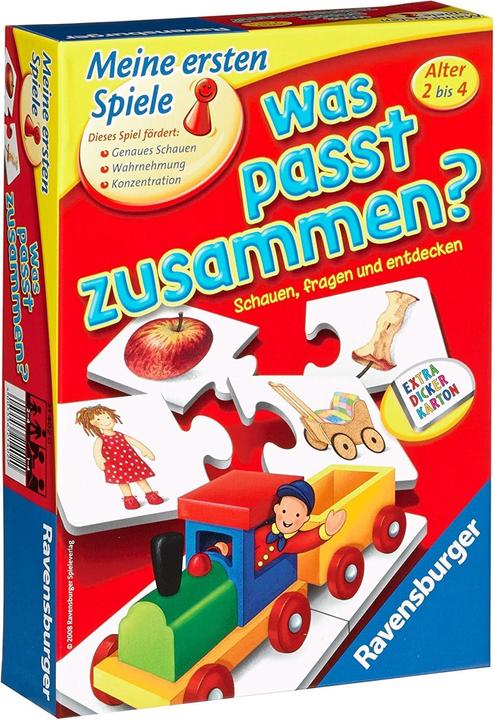 Produktbild Ravensburger Was passt zusammen? Schauen, fragen und entdecken (Deutsch, 1 - 4 Spieler)