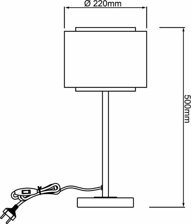 Produktbild Brilliant Odar E27 / TL1 / w/o bulb Tischleuchte (E27)