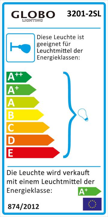 Energy Label Globo Style outdoor light (210 lm, GU10, IP44)