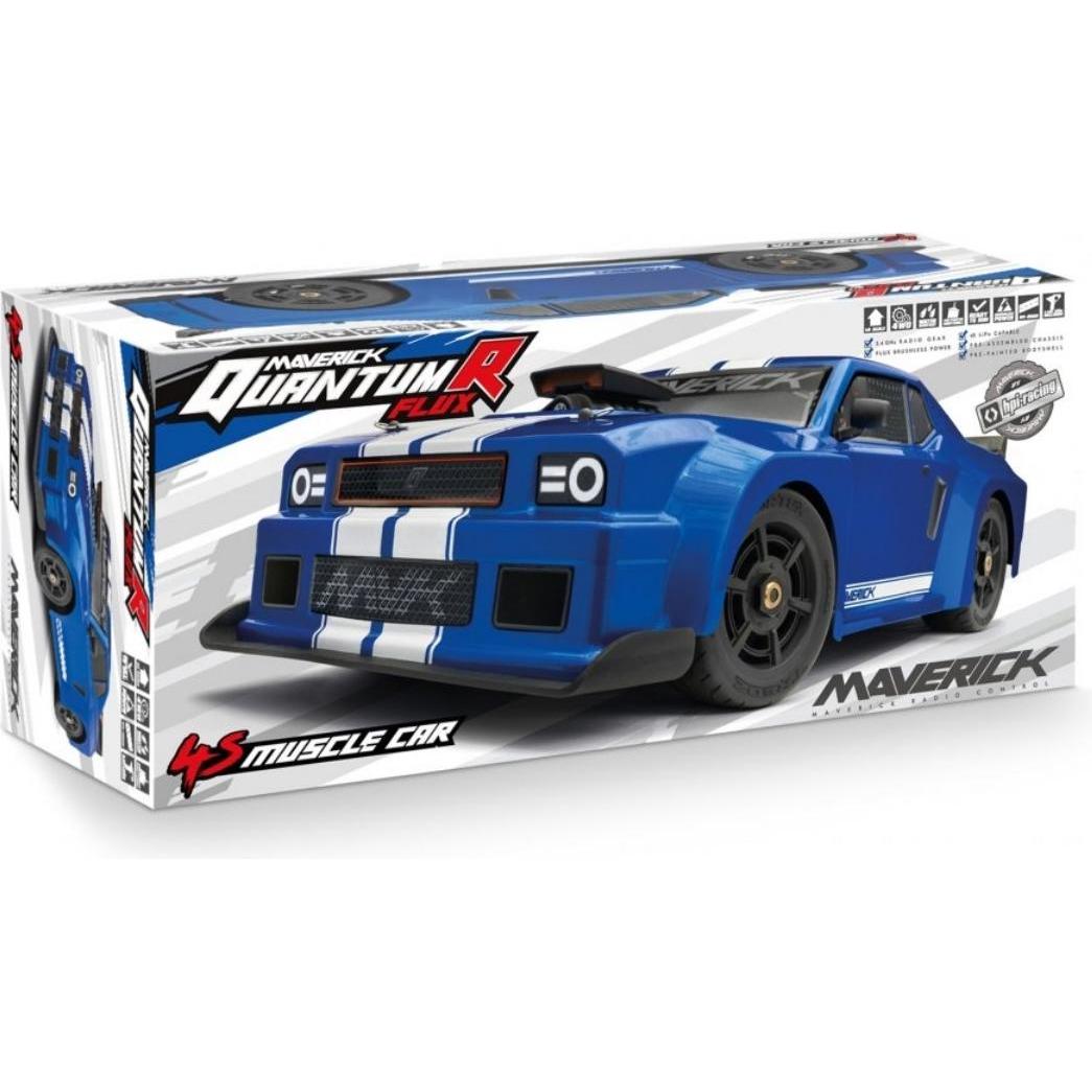 Thumbnail - Maverick QuantumR Flux 4S 1/8 4WD Muscle Car - Blue (RTR Ready-to-Run)