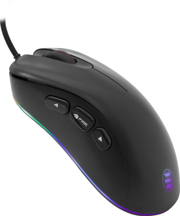 Produktbild White Shark Gaming mouse eShark with a separate attack button, Pixart 3330 sensor, with RGB illumination (Kabelgebunden)