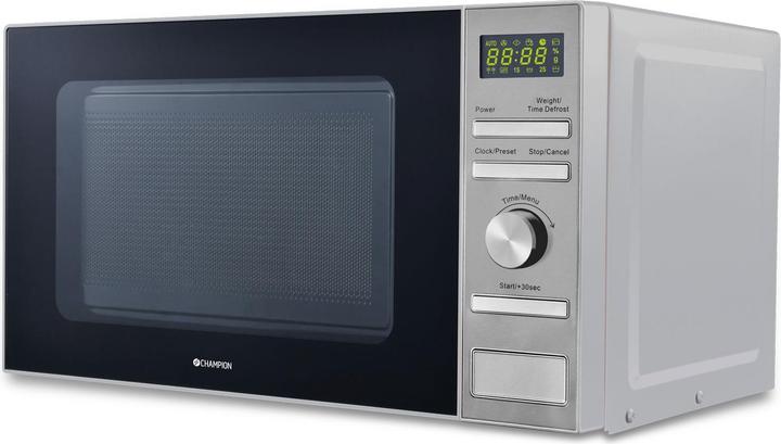 Produktbild Champion Mikrowelle Digital 20L 700W MW035 Edelstahl (EU-Stecker, 20 l)