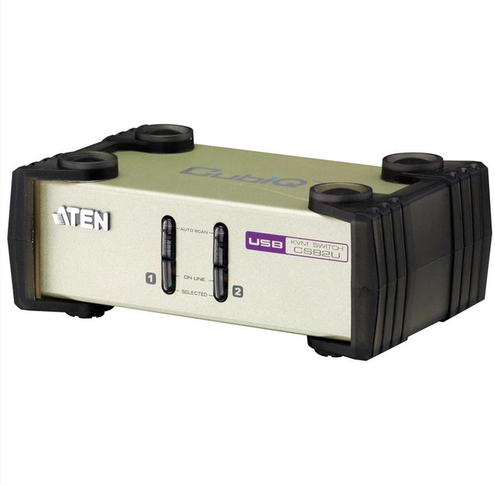 Immagine prodotto Aten CS82U, interruttore KVM a 2 porte, USB, PS/2 e VGA