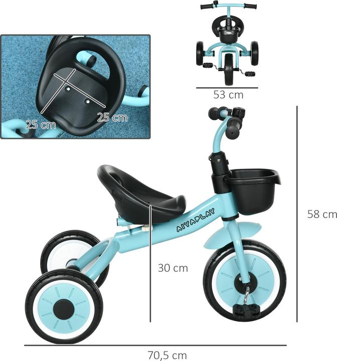 Produktbild Aiyaplay Dreirad mit Korb