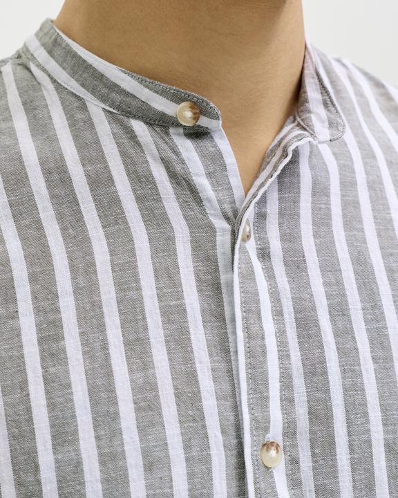 Actual product image Jack & Jones Jjesummer Linen Blend Band Shirt L/S Sn (XL)