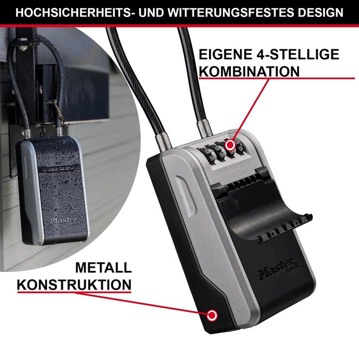 Actual product image Master Lock Key box with removable bracket 5482EURD