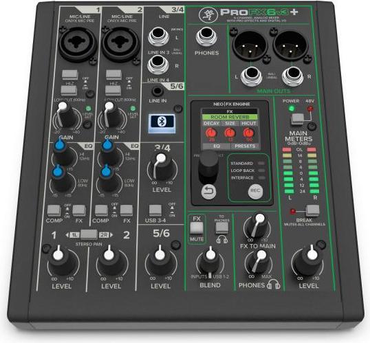 Produktbild Mackie Mischpult ProFX6v3+ Analogmixer mit XLR-Kabel (Studio- und Livemixer)