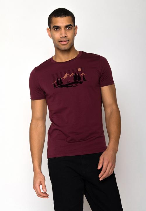Actual product image Greenbomb T-Shirt Bike Mountain Pines (XS)