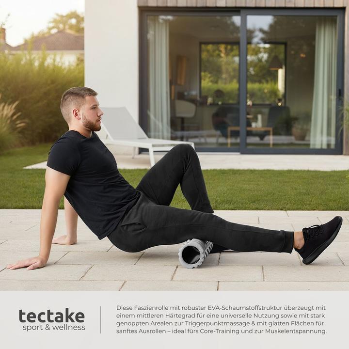Actual product image tectake Fascia roller massage roller
