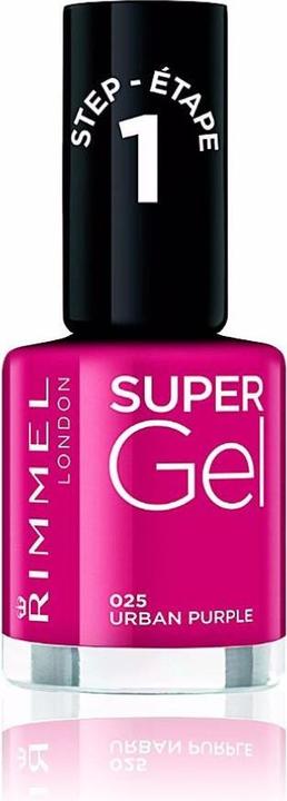 Image du produit Rimmel London Super Gel STEP1 (025 Violet urbain, Vernis à ongles effet gel)