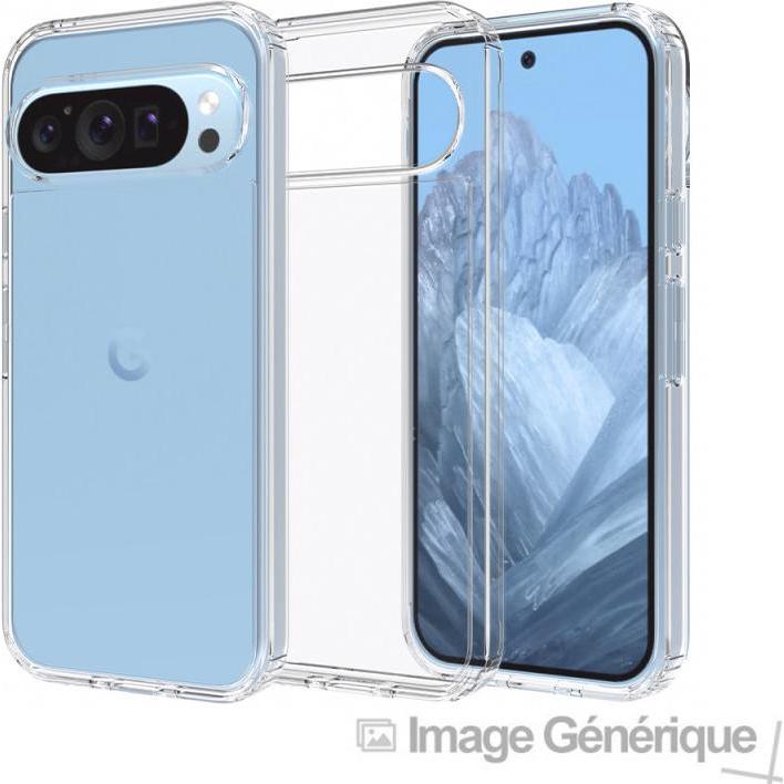 OEM Back panel cover CLEAR Case 2 mm for GOOGLE PIXEL 9 (camera protection) transparent transparent (Google Pixel 9), Cover smartphone, Trasparente