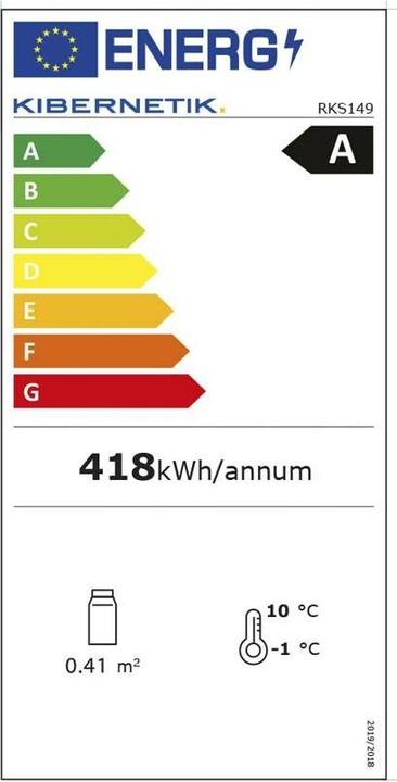 Energie-Label Kibernetik Retro RKS149 (168 l)