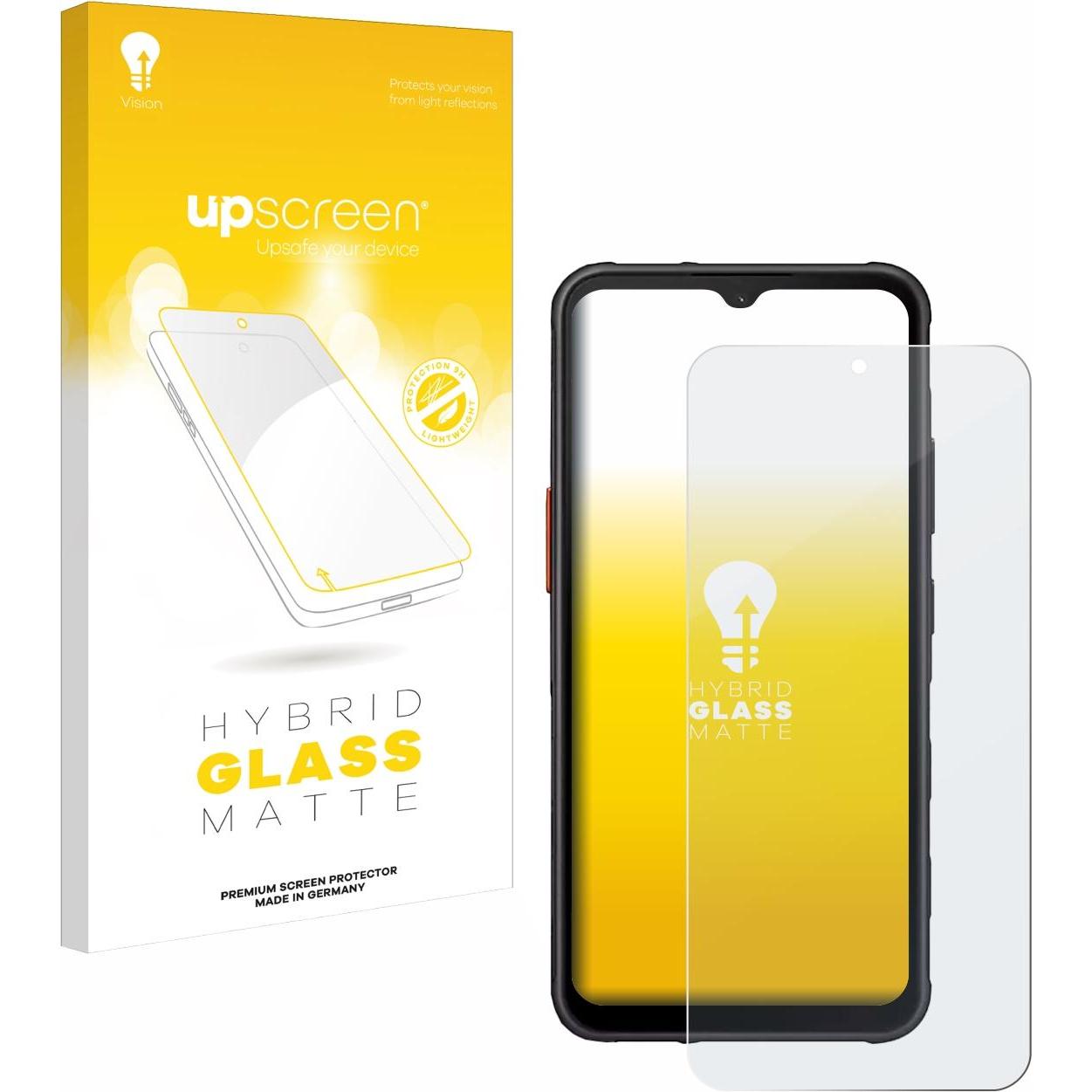 upscreen Reflection Shield Panzerglasfolie Matt (1 Stück, Samsung Galaxy S21), Smartphone Schutzfolie, Grau