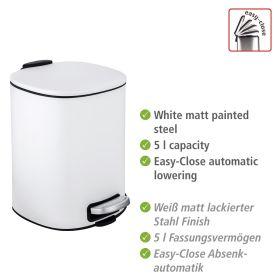 Actual product image Wenko Alassio Waste Bin 5.0 l white (5 l)