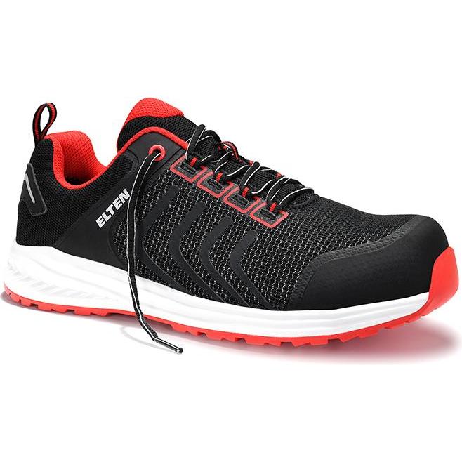 Elten, Sicherheitsschuhe, Sicherheits-Halbschuh ESD S1P LIVAS black-red Low, Gr.39 (S1P, 39)