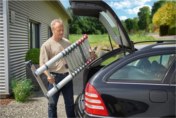 Actual product image Hailo Telescopic ladder Flexline 320 (Single ladder, 99 cm)