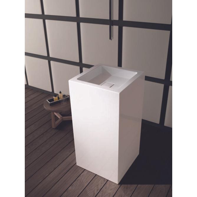 Thumbnail - Alape, Waschbecken, Waschtisch WT.RX450QS, quadratisch B: 455mm H: 900mm T: 507mm, 4804000000, weiss (507 mm, 455 mm)