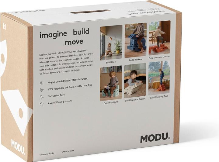 Actual product image Modu Explorer Set - Building Set Balance Toy, Slider, Seesaw