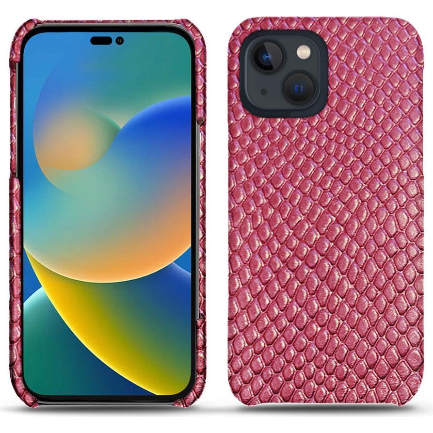 Noreve Lederschutzhülle (Apple iPhone 14), Smartphone Hülle, Rosa