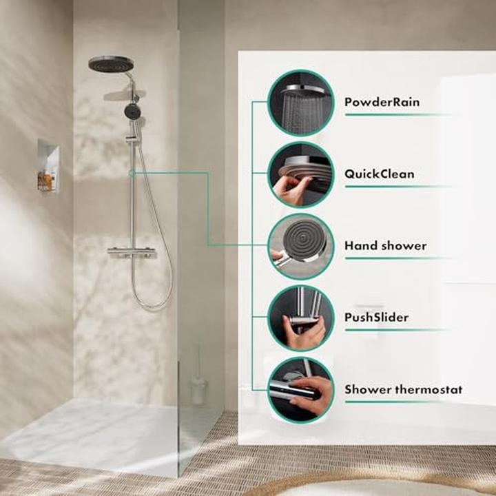 Produktbild hansgrohe Pulsify S Puro Duschsystem 260, 1jet, Ecostat Fine, Handbrause 3jet
