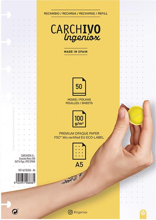 Image du produit Carchivo Recharge pour livre à reliure intégrale Ingeniox (A5)